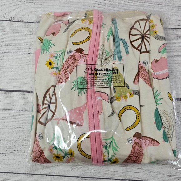 NIB Little Sleepies Pink Ready to Rodeo Zippy Size 2T - Picture 2 of 3